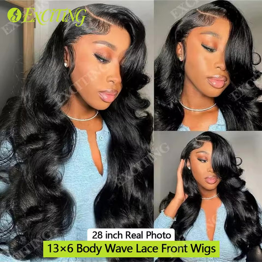 Perruque Lace Front Body Wave — Cheveux Naturels