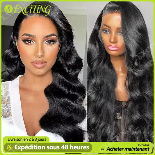 Perruque Lace Front Body Wave — Cheveux Naturels