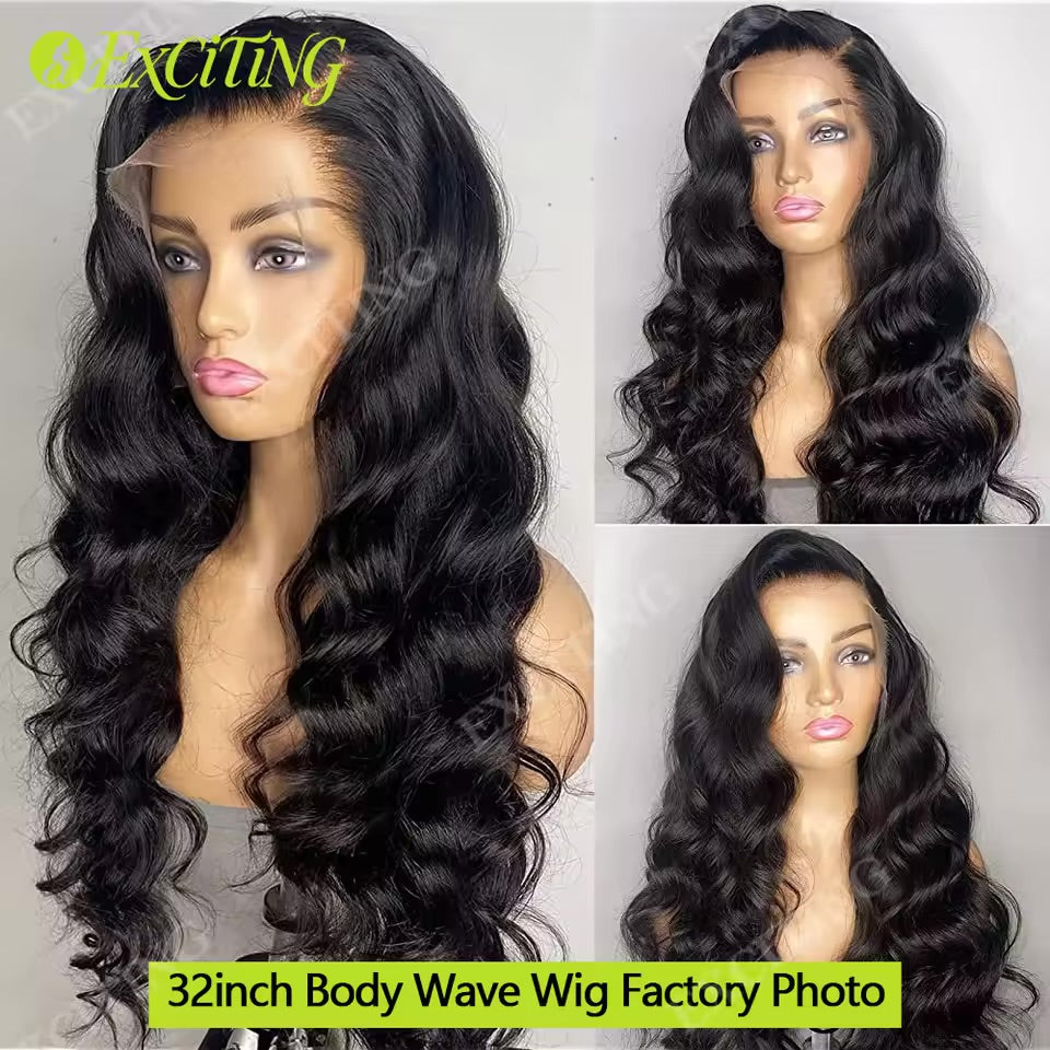 Perruque Lace Front Body Wave — Cheveux Naturels